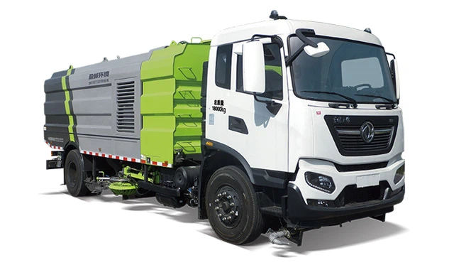 تمیز کردن کامیون رفتگر